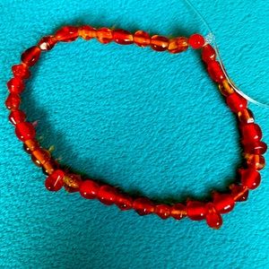 Nice orange bead bracelet made by me